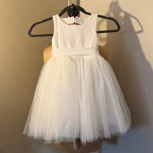 Charming White Tulle Kids Dress